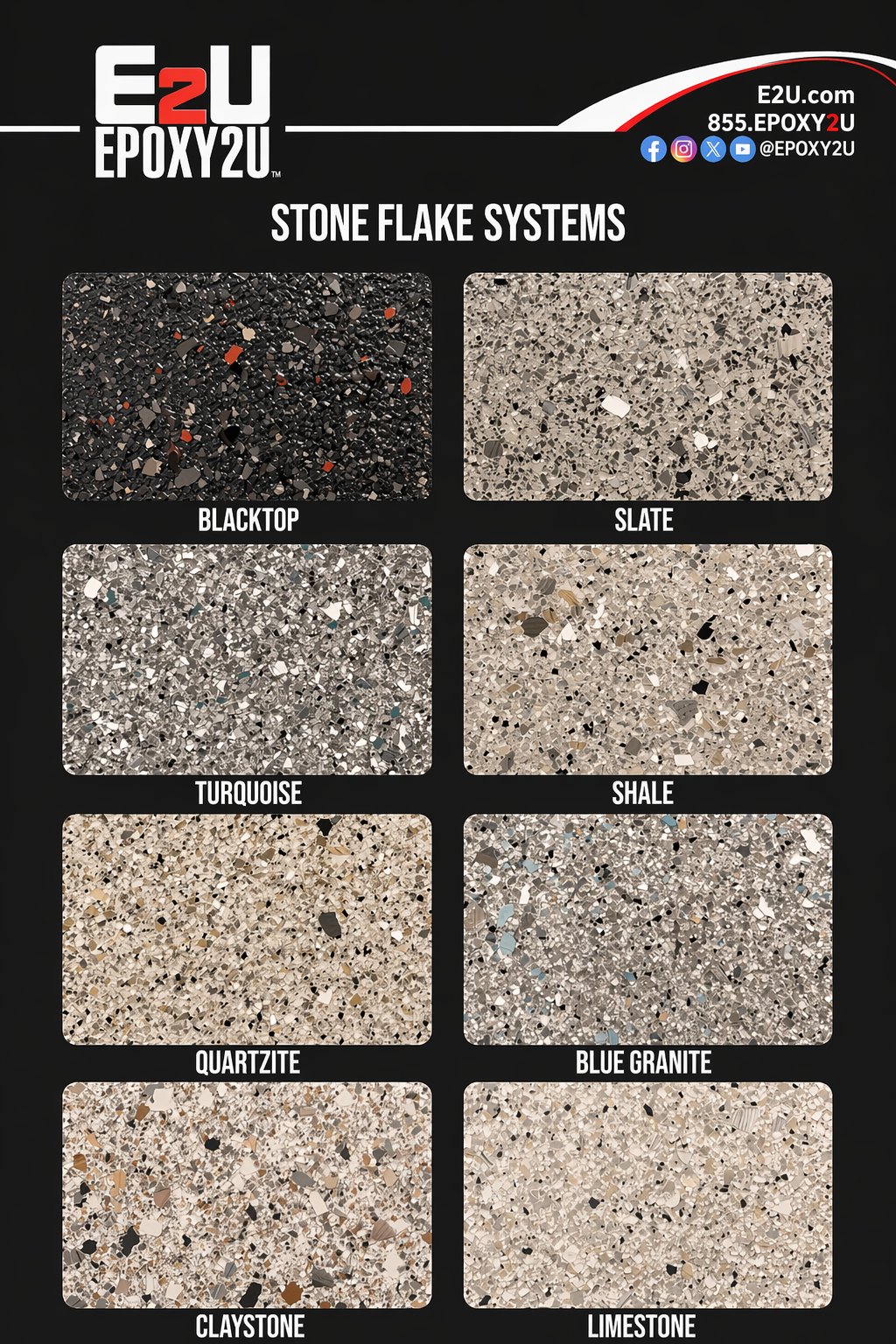 Stone Flake Color Options